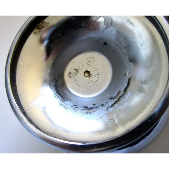 Cobalt Blue Glass and Silver Quality Plate Sugar and Creamer Set - England VTG - Picture 6 of 16